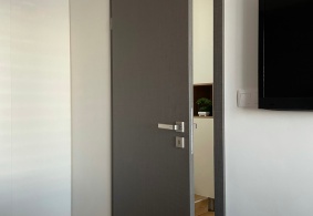 Interiérové dvere PRÜM Royal 1D v povrchu CPL Karo dark s Premiumkante