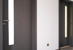 Interiérové dvere Modul 2/LA-S v povrchu CPL Karo dark s Premiumkante