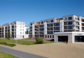 Realizácie dverí PRÜM Classic C2 Biela exklusív - Aparthotel Upstalsboom v Nemecku